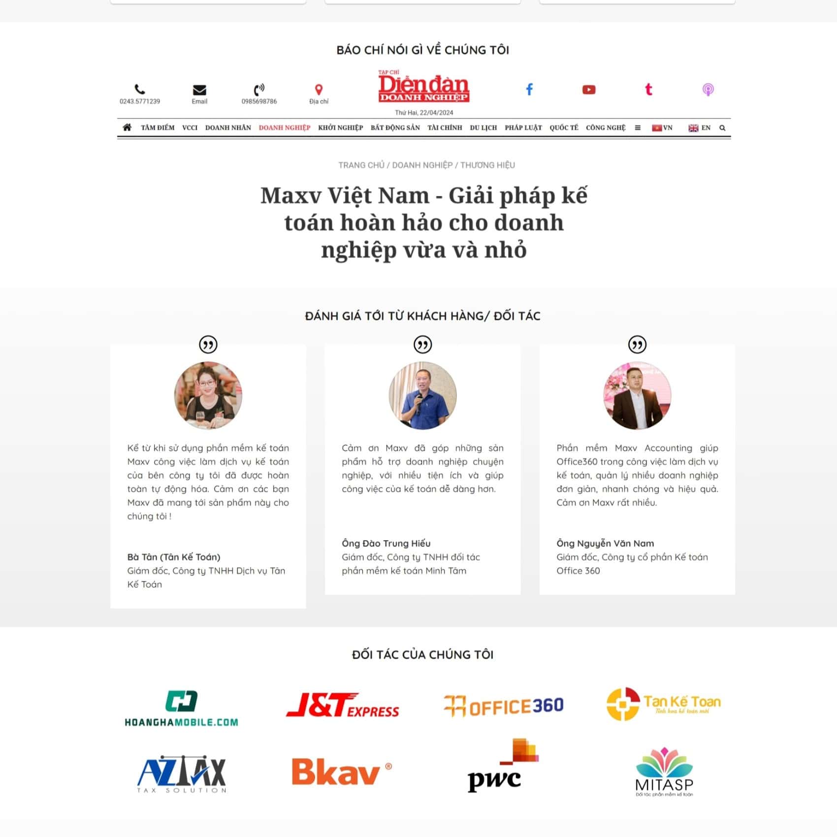 Mẫu website Doanh nghiệp Phần mềm 03