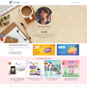Mẫu website Cá nhân Tiếp thị liên kết